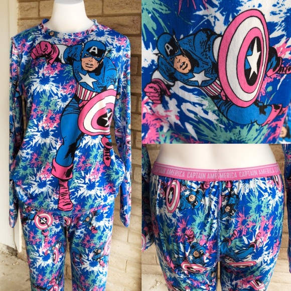 Marvel Other - Marvel Captain America Pajamas